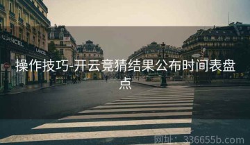 操作技巧-开云竞猜结果公布时间表盘点