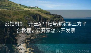 反馈机制 - 开云APP账号绑定第三方平台教程，云开票怎么开发票