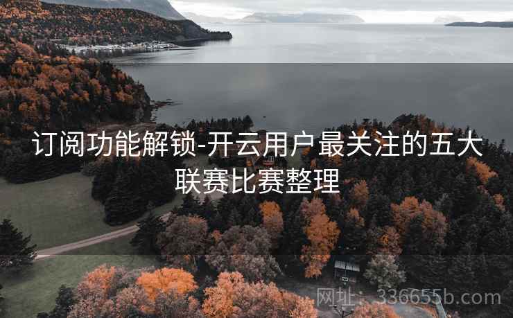 订阅功能解锁-开云用户最关注的五大联赛比赛整理
