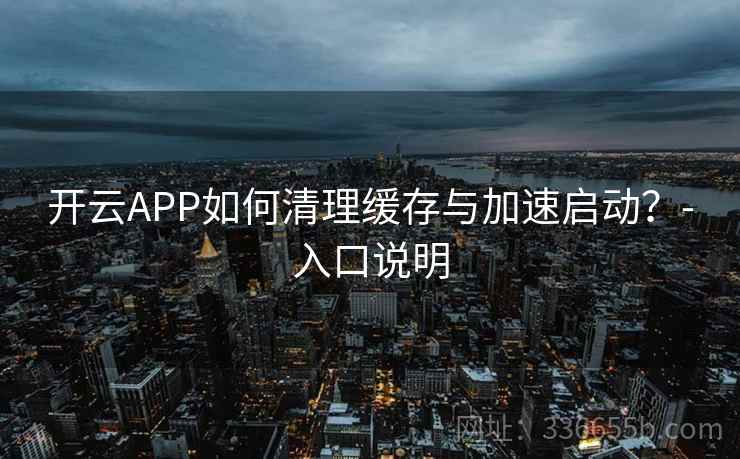 开云APP如何清理缓存与加速启动？-入口说明