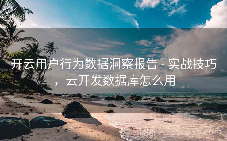 开云用户行为数据洞察报告 - 实战技巧，云开发数据库怎么用