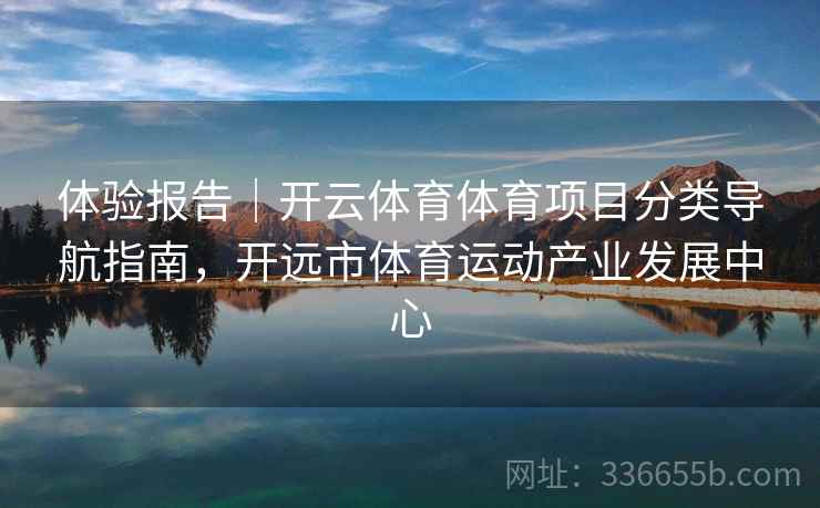 体验报告｜开云体育体育项目分类导航指南，开远市体育运动产业发展中心